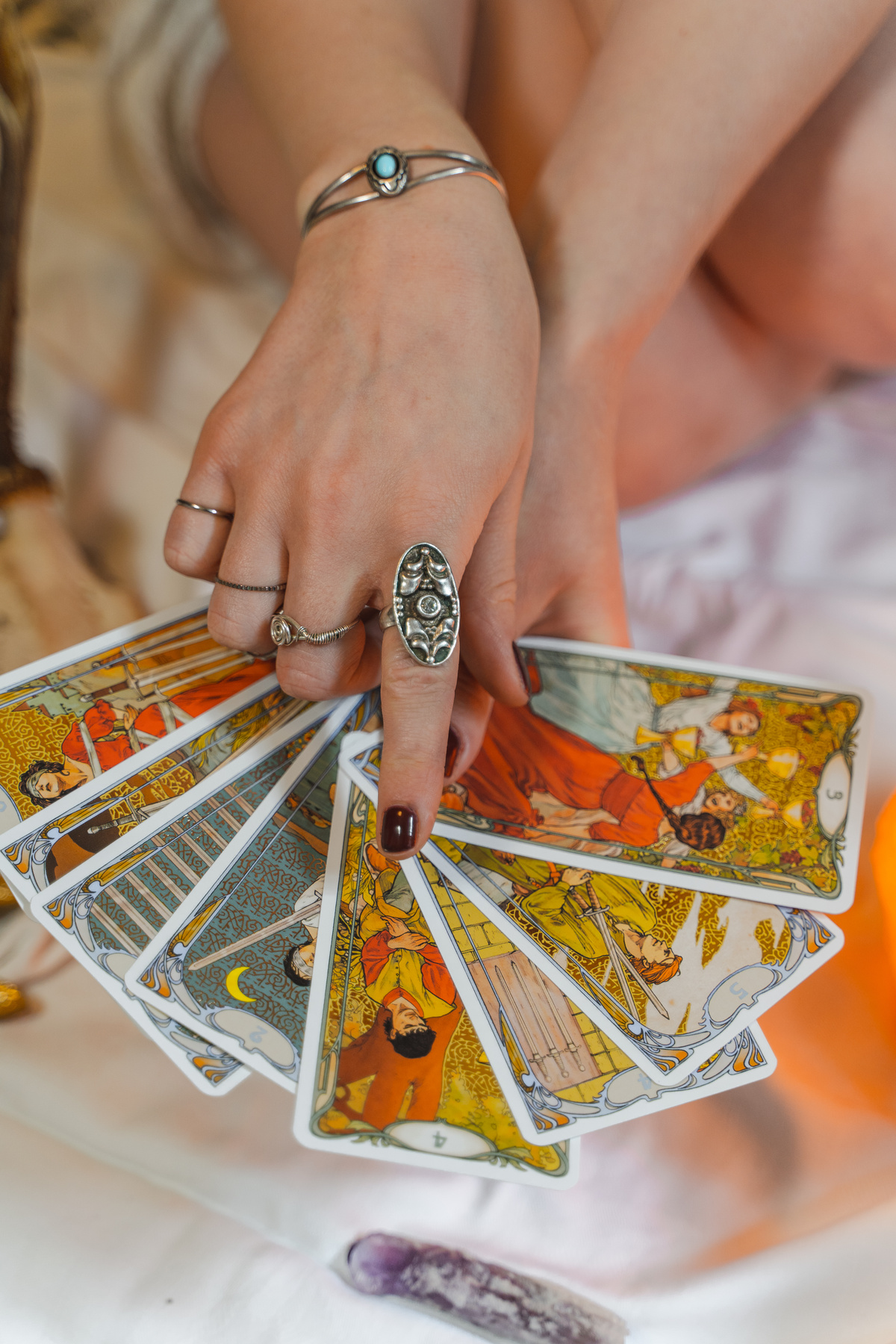 Woman Reading Tarot Cards